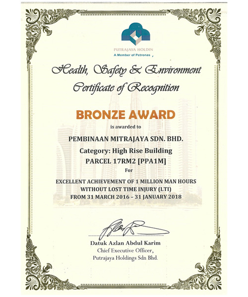 HEALTH, SAFETY & ENVIRONMENT RECOGNITION