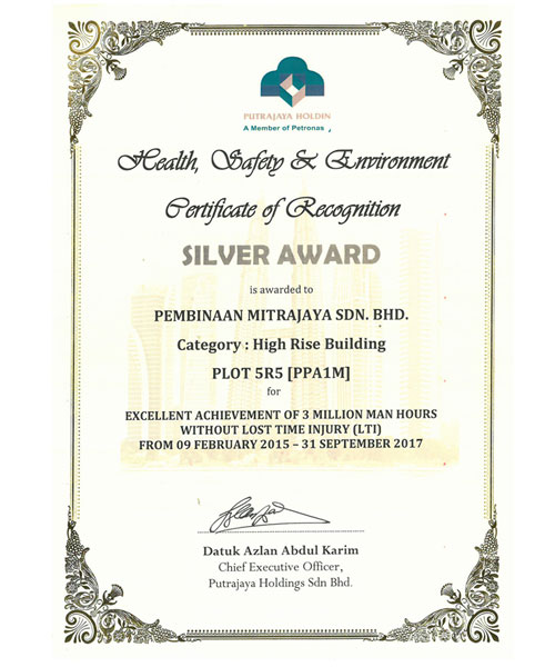 HEALTH, SAFETY & ENVIRONMENT RECOGNITION